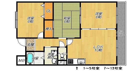 藤楓アビタシオンの間取り