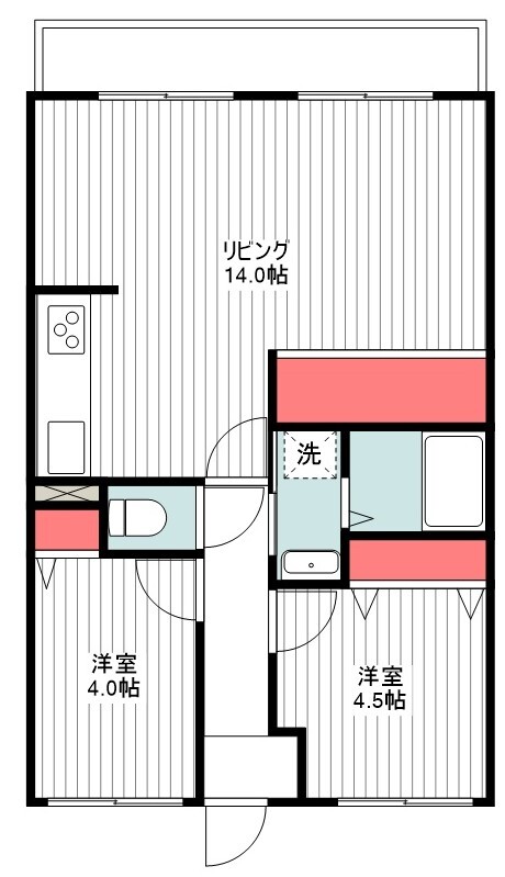 ライオンズマンション大和八木の間取り