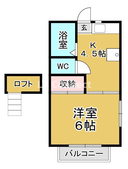 越路第一コーポナバタの間取り