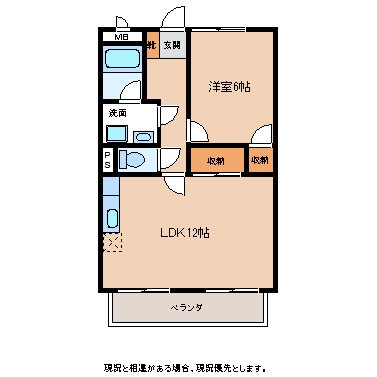 ハイマート明金Ｃの間取り