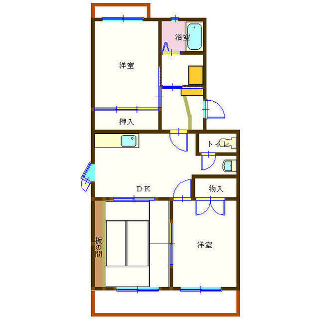 コーポラス石川の間取り