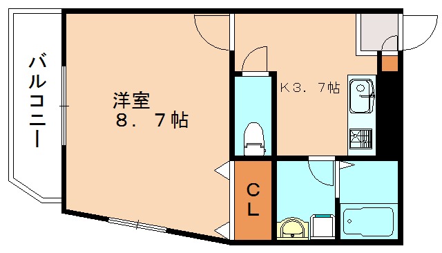 糟屋郡宇美町宇美のマンションの間取り