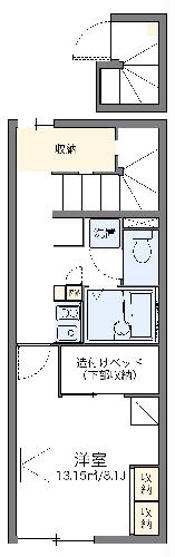 レオパレス蔵敷の間取り