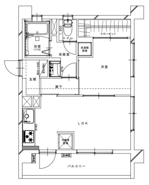 【山手町マンションの間取り】