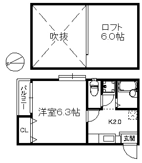 ポラリス姪浜南Ｎの間取り