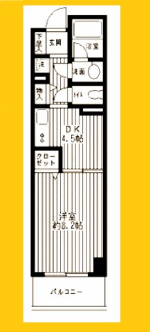 横浜市都筑区茅ケ崎中央のマンションの間取り