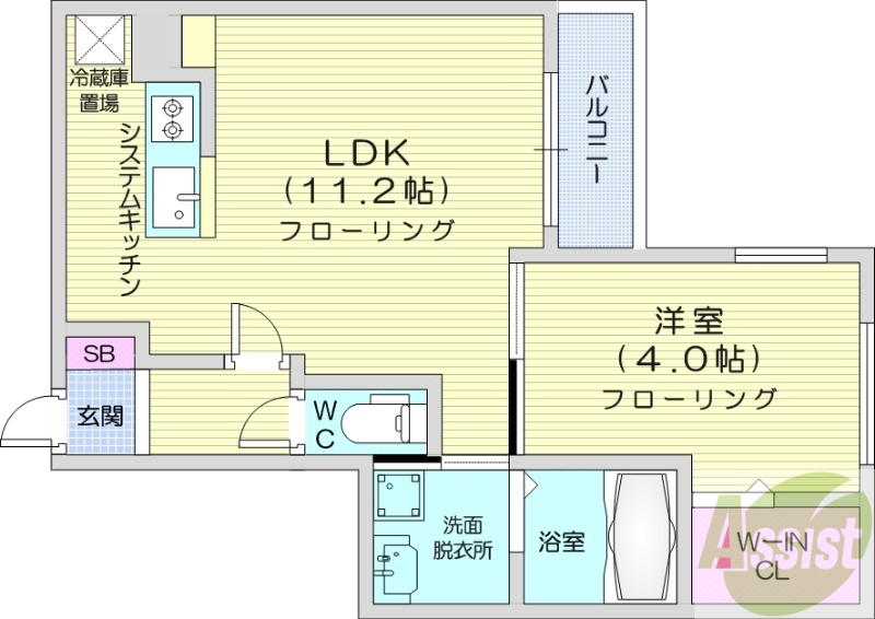 仮）本通20丁目南MSの間取り