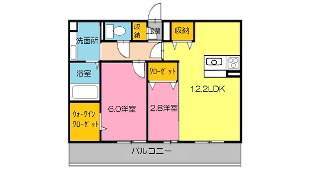 クレアシオンコートＢ棟の間取り