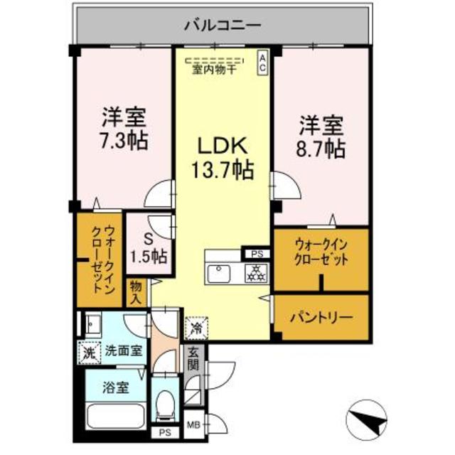 エルデ大倉山の間取り