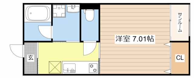 滋賀県蒲生郡日野町大窪（アパート）の賃貸物件の間取り