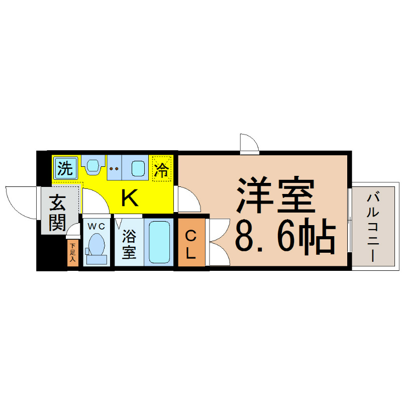 パルティール今池アネックスの間取り