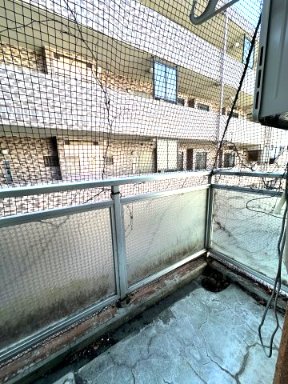 バルコニー　外からの目が気にならないバルコニーで洗濯物が干せます