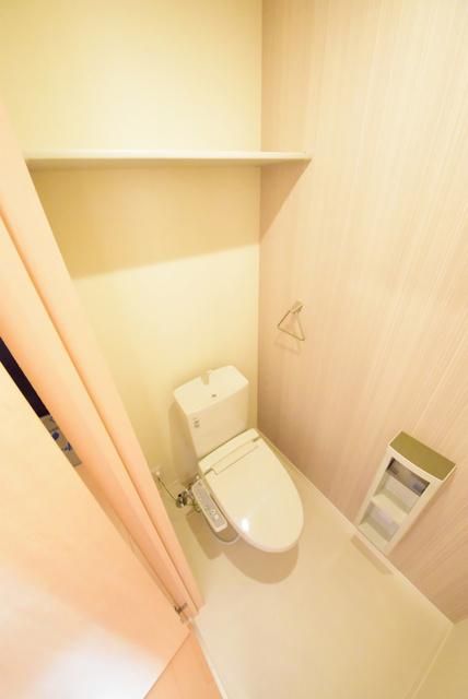トイレ　トイレ内収納棚あります