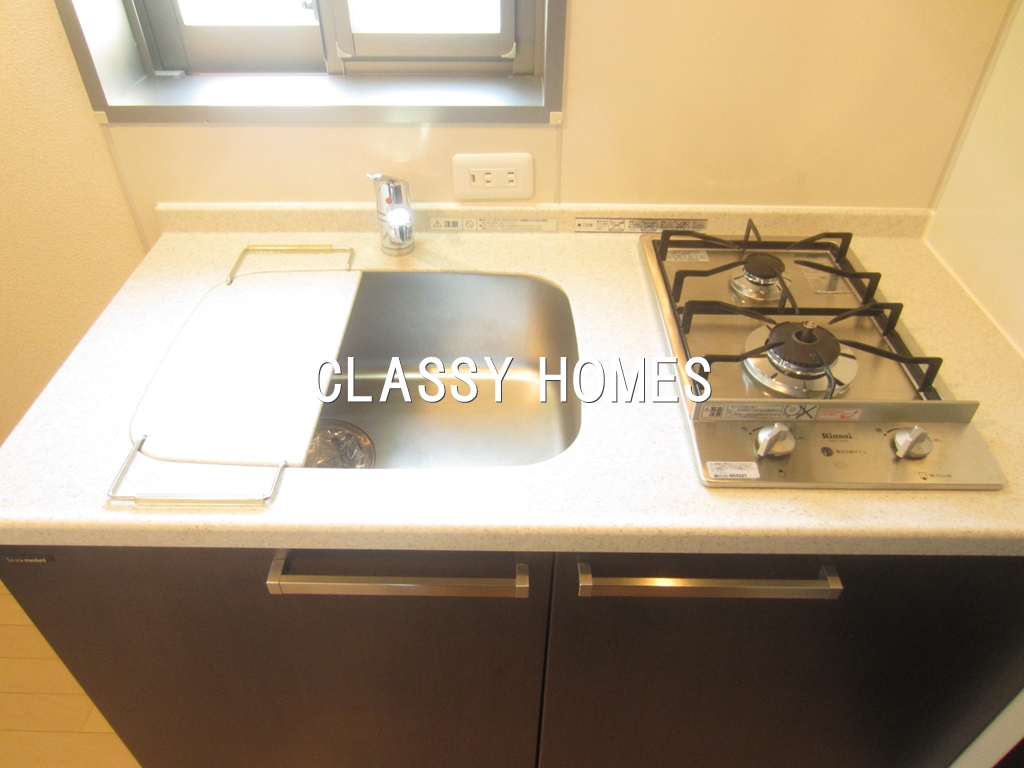 キッチン　2007年竣工エステムプラザ品川サウスヒルズ：ガスキッチン