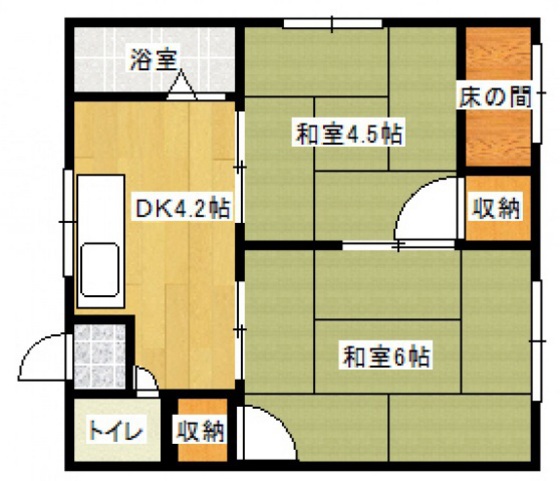 池田アパートの間取り写真