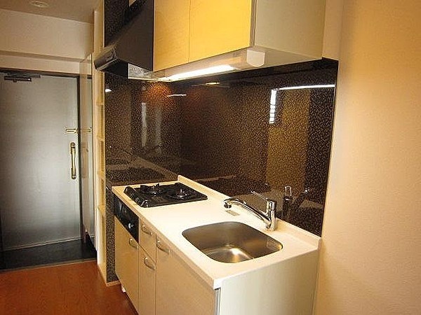 キッチン　※同じ物件の別号室をご参照ください。床・建具・壁紙色などが異