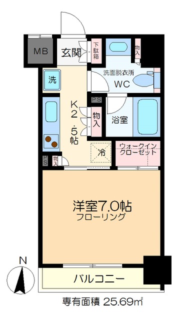 ディームス木場の間取り写真