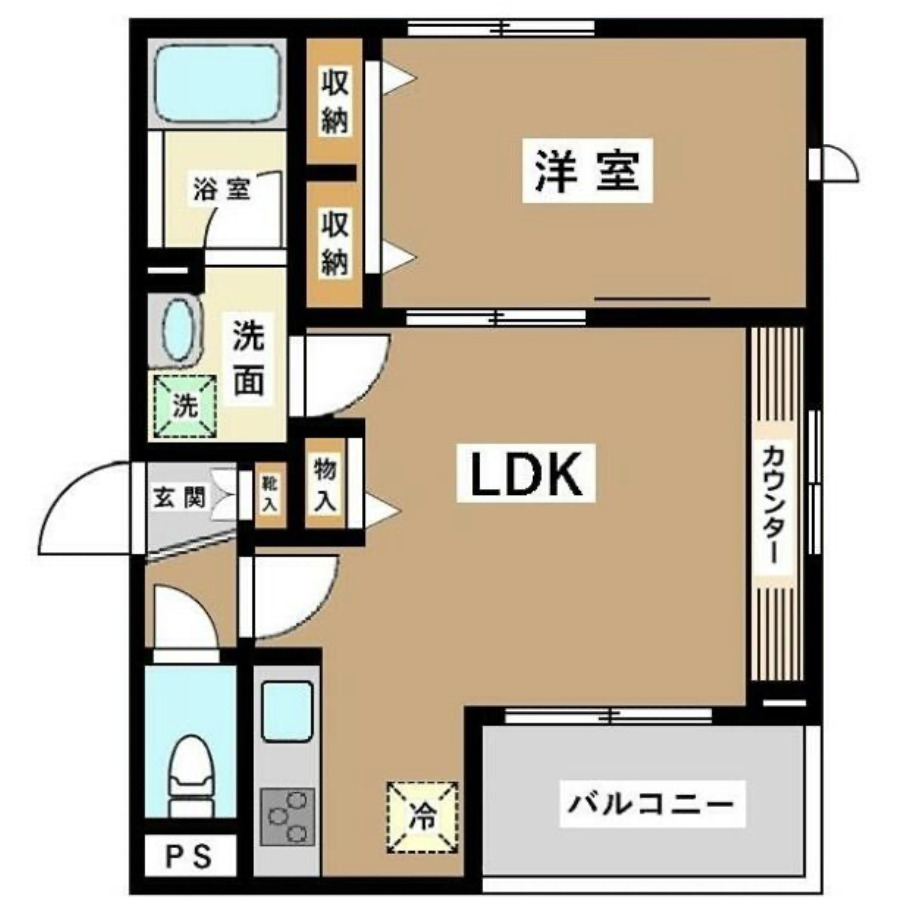 東急田園都市線 池尻大橋駅 徒歩10分 3階建 築6年の間取り写真