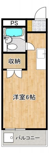 ＪＲ青梅線 福生駅 徒歩12分 3階建 築44年の間取り写真