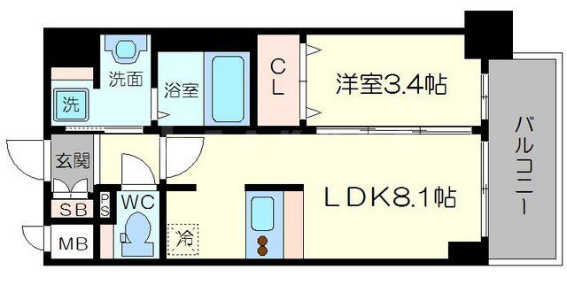 プレサンス新大阪ジェイズの間取り写真