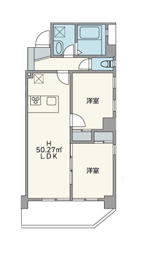 JU TOWER FRONT 両国の間取り写真