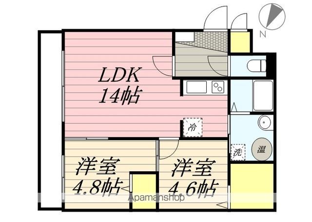 ＪＲ函館本線 琴似駅 徒歩8分 4階建 築16年の間取り写真