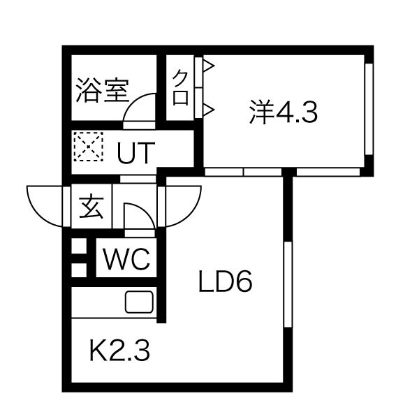 グランヴェール北円山の間取り写真