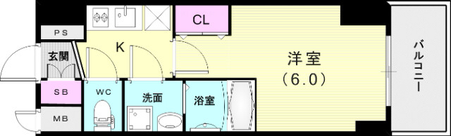エスリード神戸グランドールの間取り写真