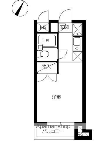 東急多摩川線 矢口渡駅 徒歩8分 4階建 築35年の間取り写真