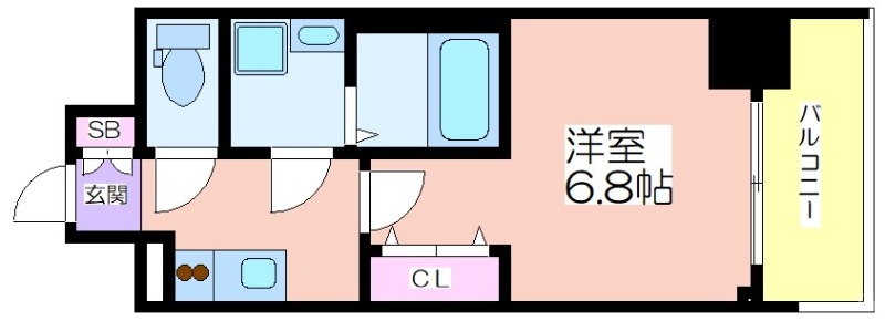 サムティ江戸堀ASUNTの間取り写真