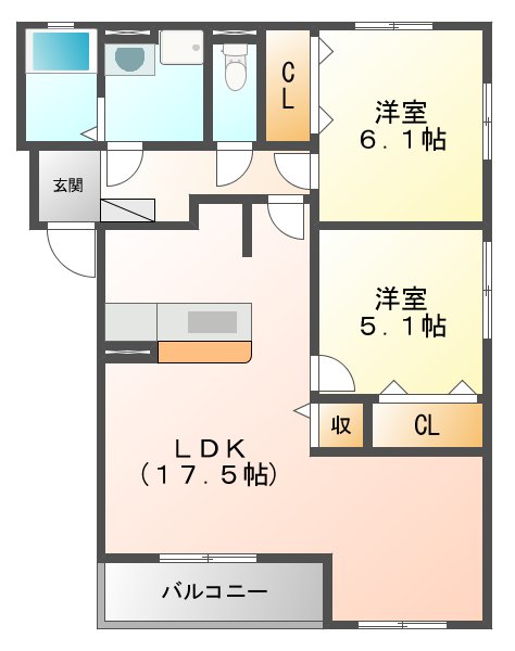 マルビエントの間取り