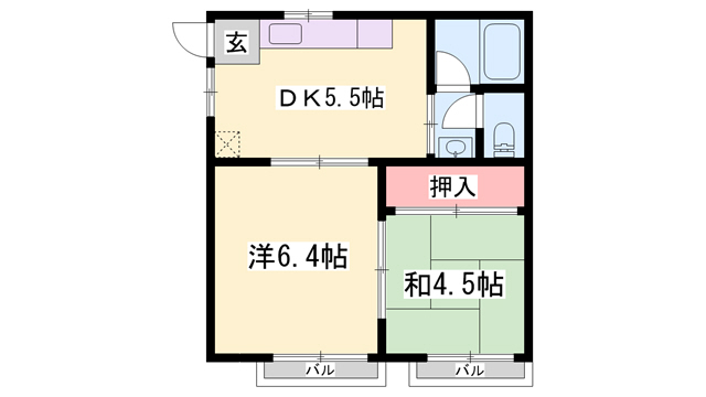 サンハイツの間取り