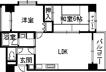 フィクトワール福井302の間取り