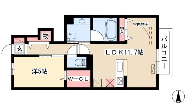 サンライズ烏森の間取り