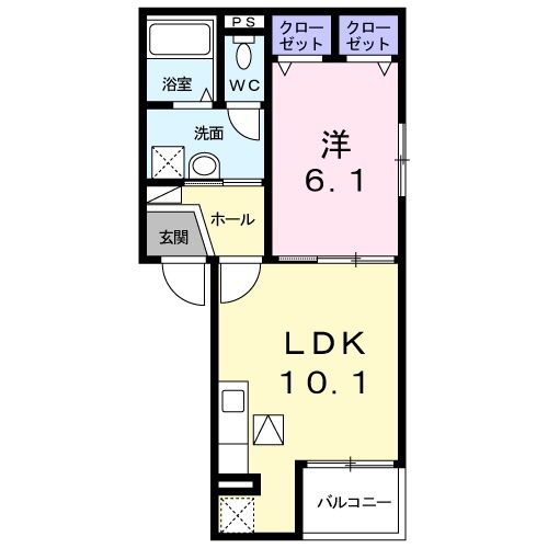 ラシュレ　コニシの間取り