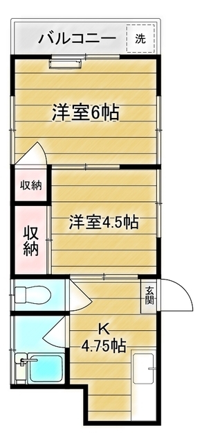 第二コーポ金井の間取り