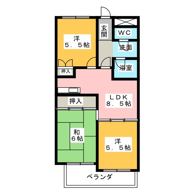 フェステ菊屋第６の間取り