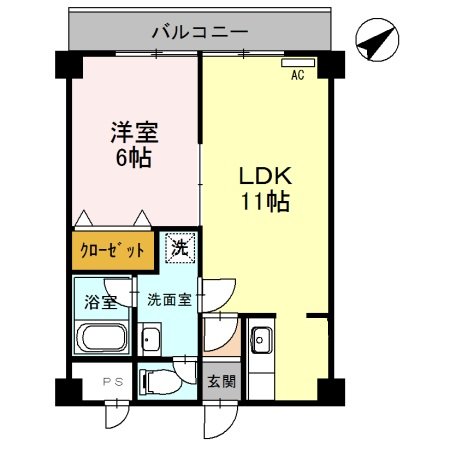 【ジュネス堅田の間取り】