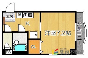 福岡市早良区藤崎のマンションの間取り