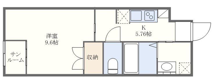 西彼杵郡時津町浜田郷のアパートの間取り