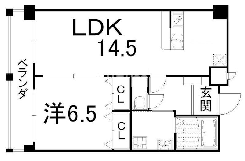 ＨＦ四条河原町レジデンスの間取り