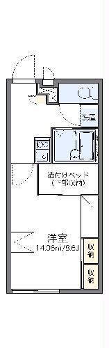 レオパレスアミメゾンの間取り