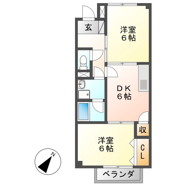 Surplus Two NIMURA（サープラストゥーニムラ）の間取り