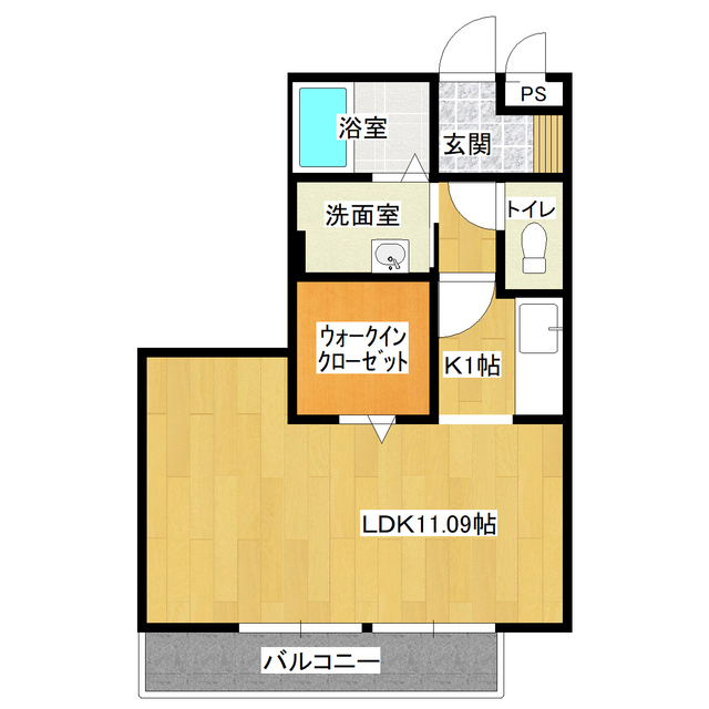 仲屋コーポ東野の間取り