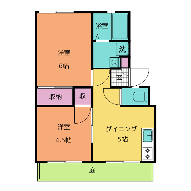 ヒカリハイツの間取り