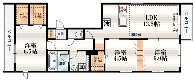 文京区千駄木のマンションの間取り