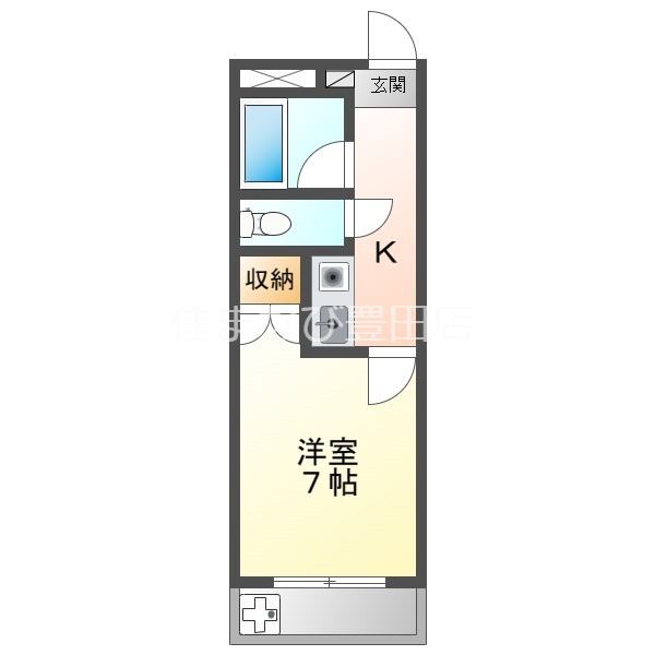 安城市篠目町のアパートの間取り