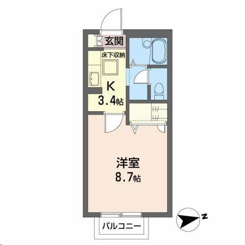 広瀬川ハイムＡの間取り