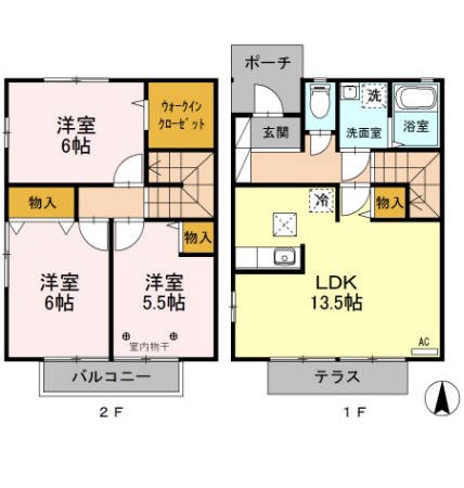 御料所ガーデンBの間取り