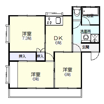 ブライトンハウス　D棟の間取り